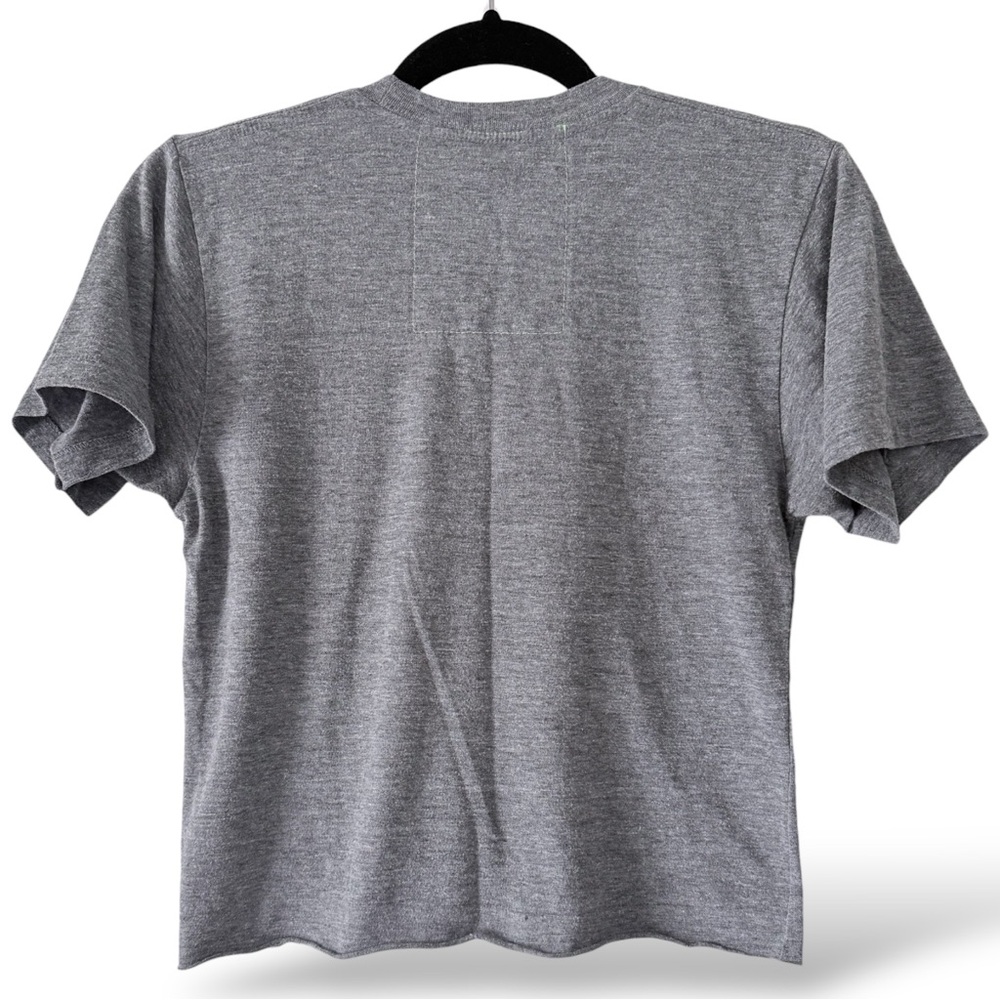 Aviator Nation Miami Boyfriend Raw Hem Tee Small Heather Grey - Picture 2 of 8